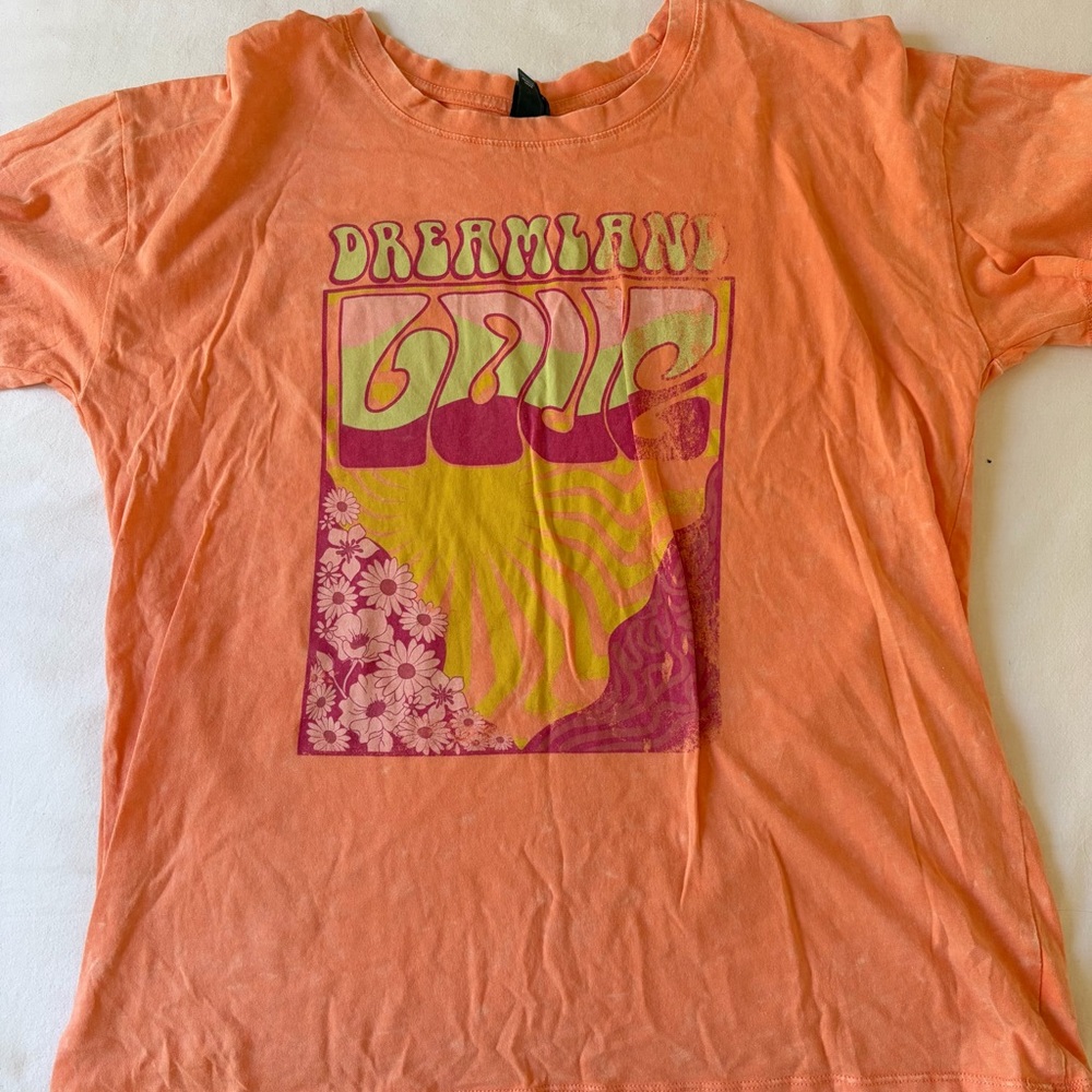 Dreamland Graphic Tee - Orange